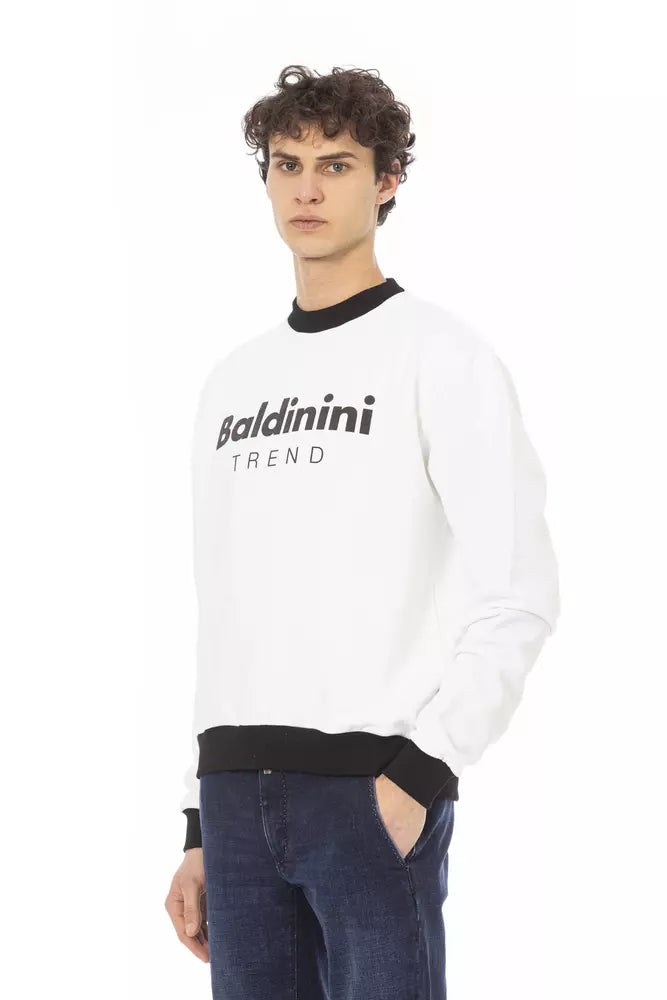 Pull Baldinini Trend en coton blanc pour homme