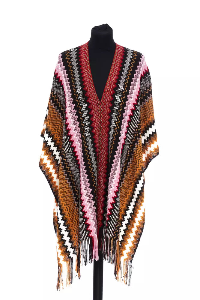 Missoni Mehrfarbiger Wolle Damen Poncho