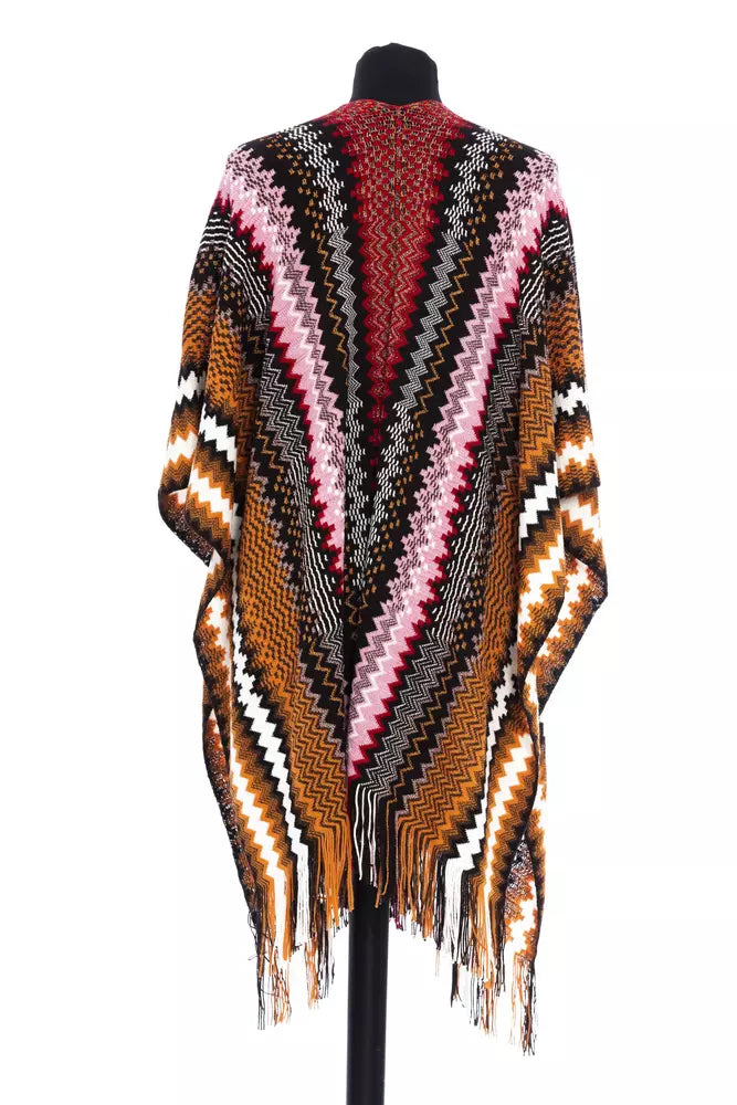 Missoni Mehrfarbiger Wolle Damen Poncho