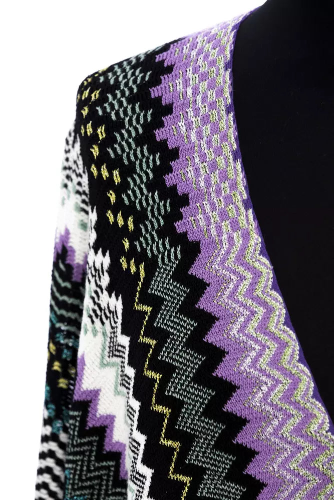 Poncho Missoni en laine multicolore pour femme