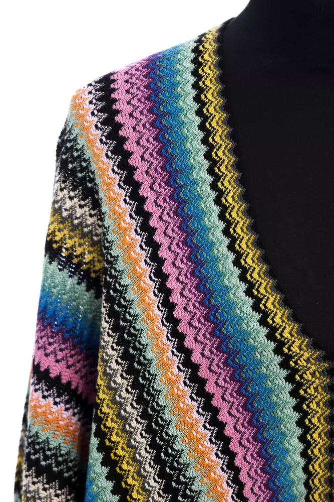Poncho en Laine Multicolore Femme Missoni