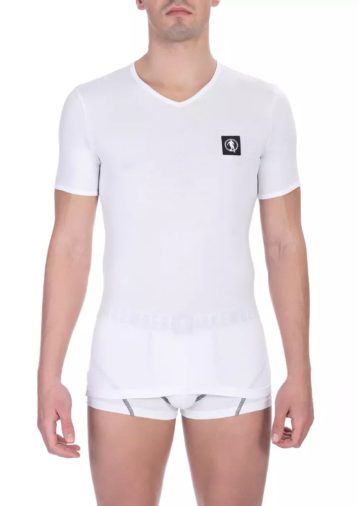 Lot de T-shirts blancs en coton Bikkembergs pour homme