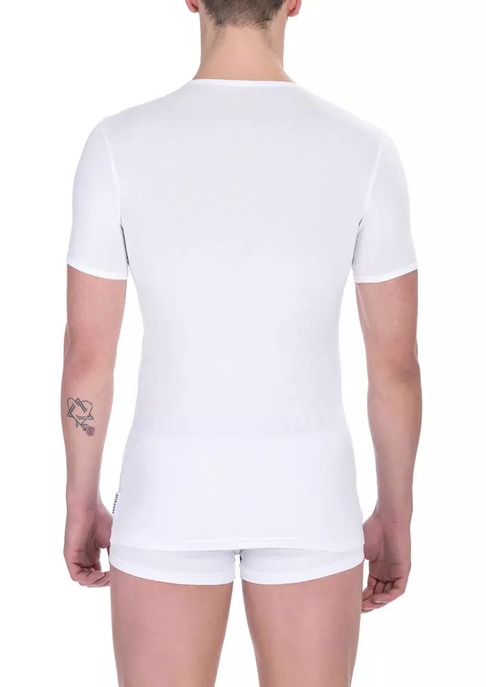 Lot de T-shirts blancs en coton Bikkembergs pour homme