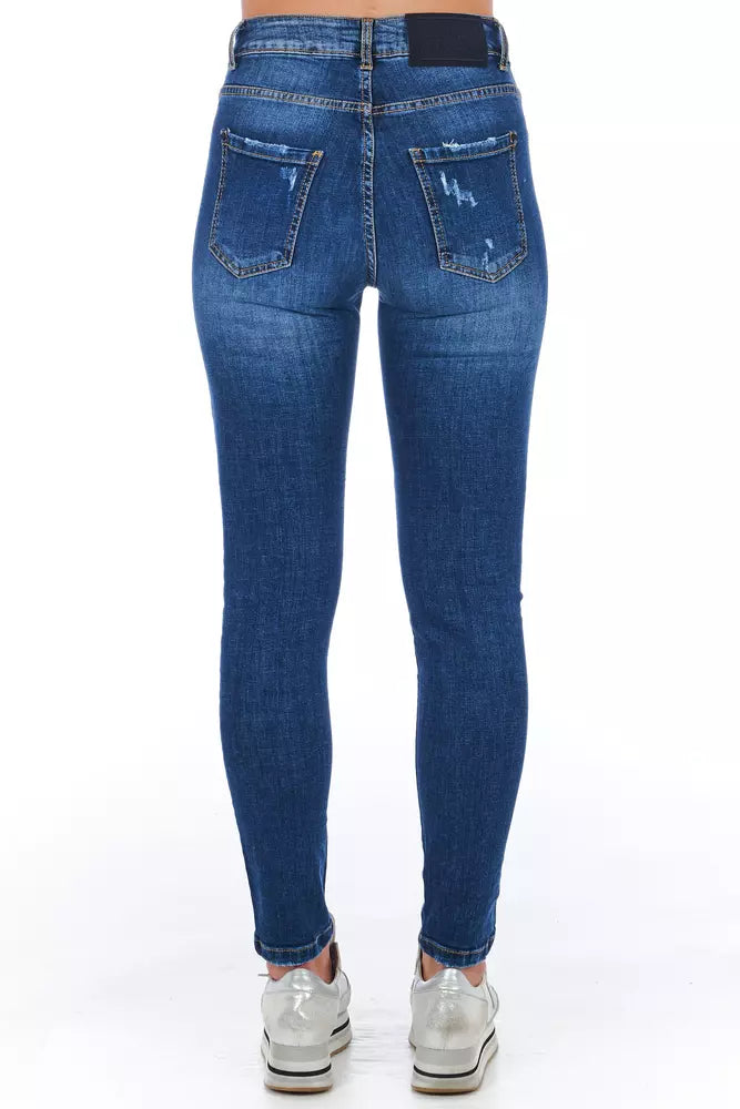 Frankie Morello Jeans Femme Bleu Autres Fibres