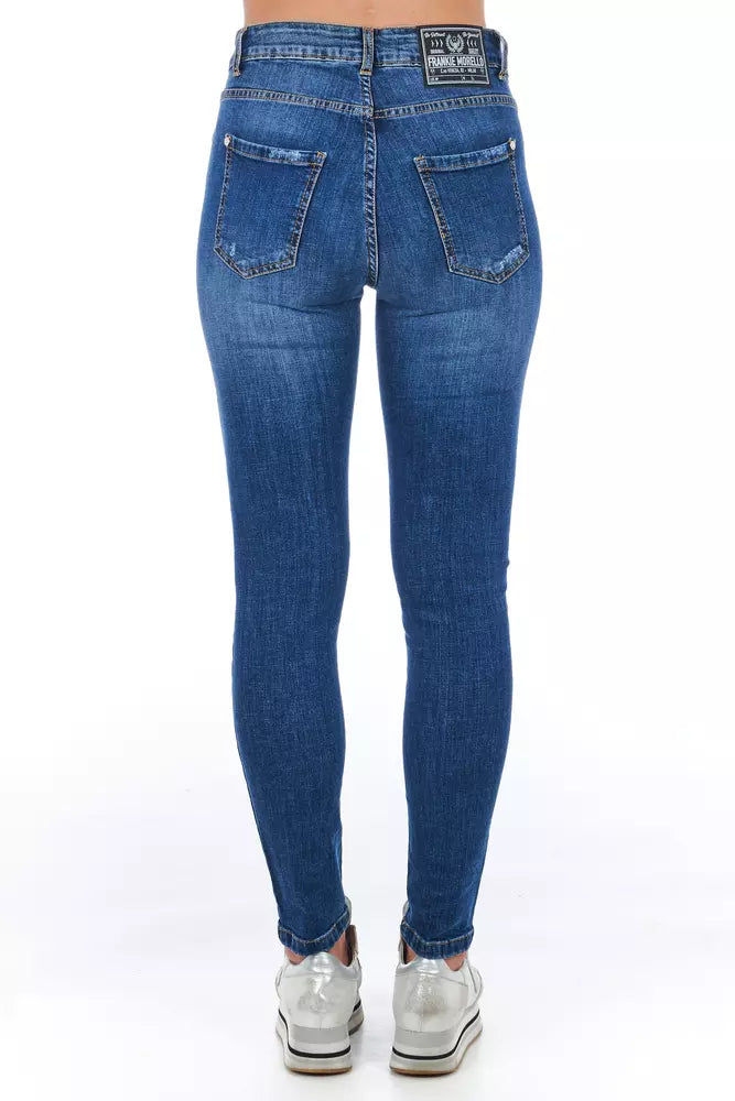Jean slim Frankie Morello en denim bleu pour femme