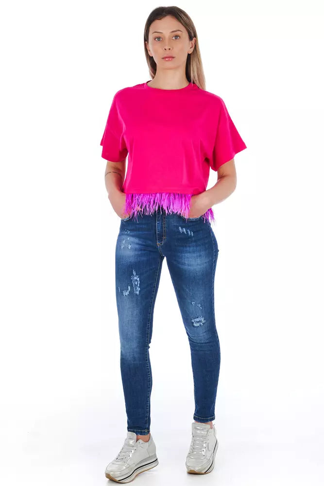 Frankie Morello Jeans Femme Bleu Autres Fibres