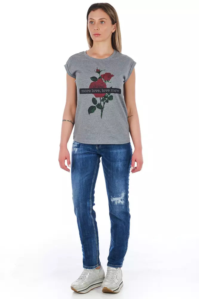 Jean femme Frankie Morello en coton bleu