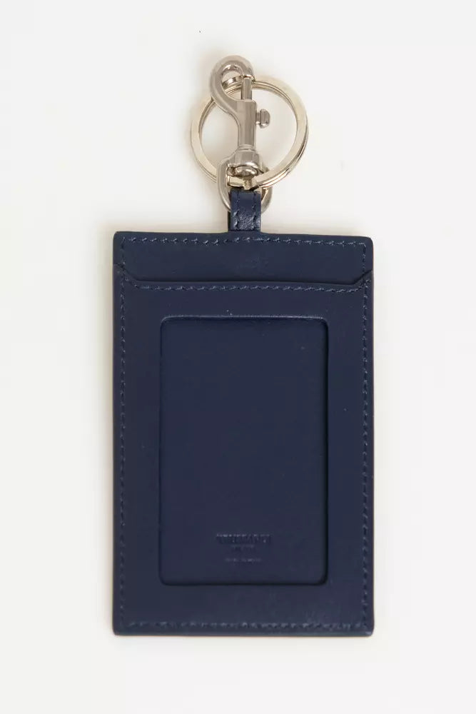 Trussardi Blauer Leder-Ausweishalter für Herren
