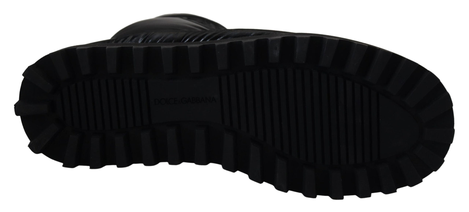 Bottes d'hiver mi-mollet matelassées noires Dolce & Gabbana