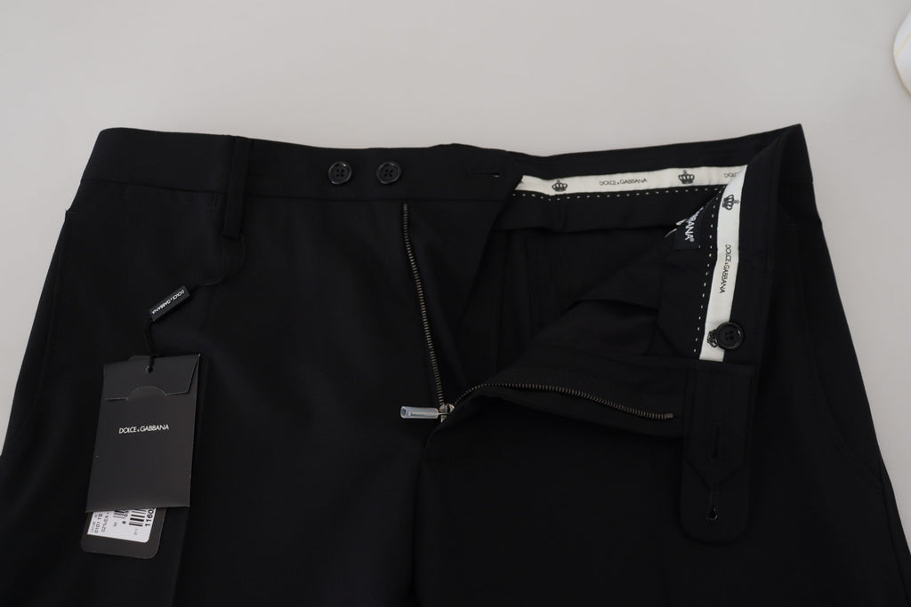 Pantalon de costume Dolce & Gabbana en polyester noir