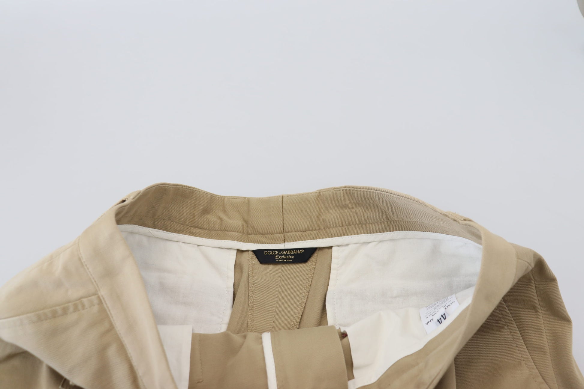 Shorts bermuda cargo en coton beige Dolce & Gabbana