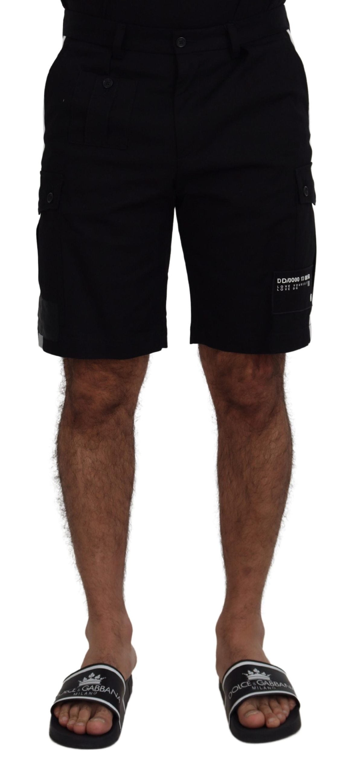 Short décontracté Dolce & Gabbana Bermuda Cargo noir