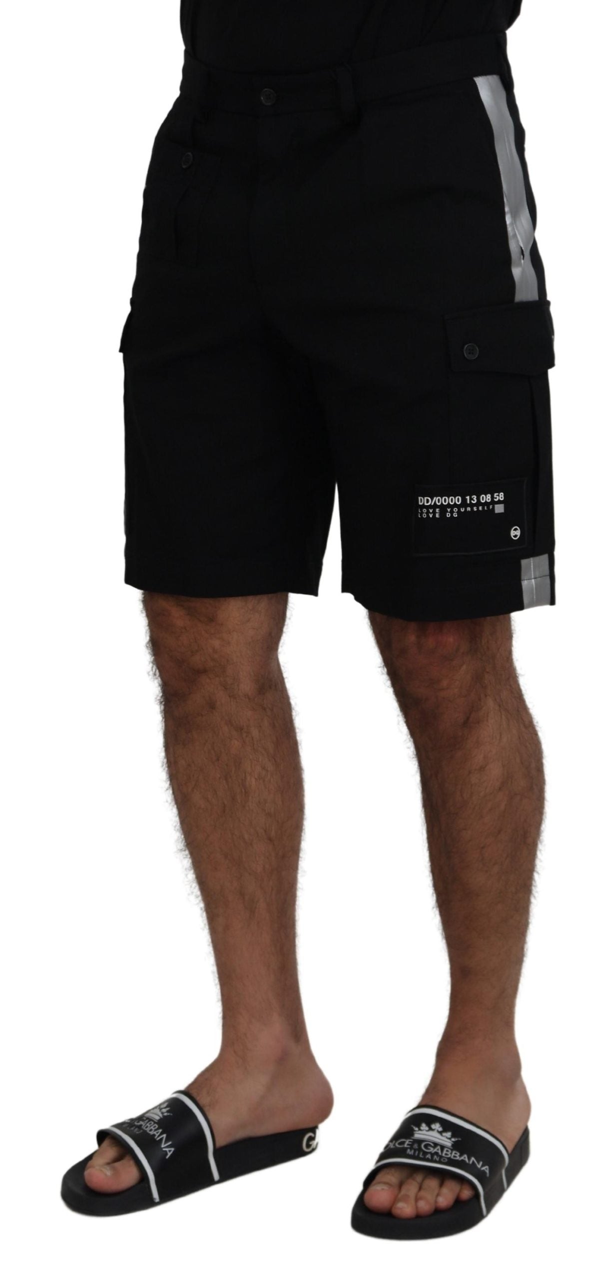 Short décontracté Dolce & Gabbana Bermuda Cargo noir