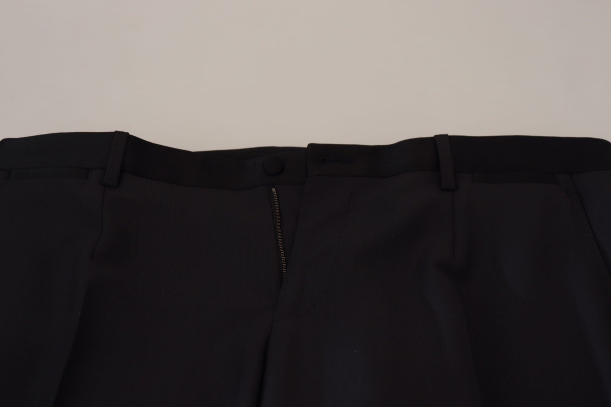 Pantalon de costume homme en laine noire Dolce & Gabbana