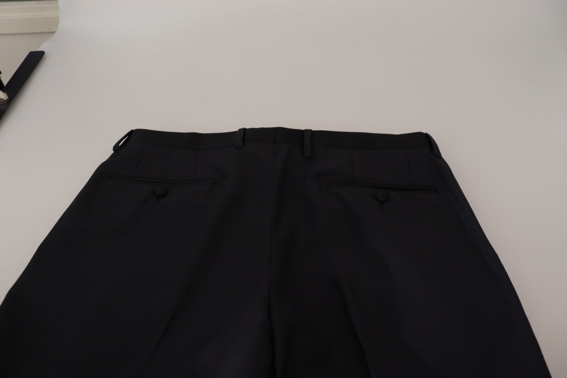 Pantalon de costume homme en laine noire Dolce & Gabbana