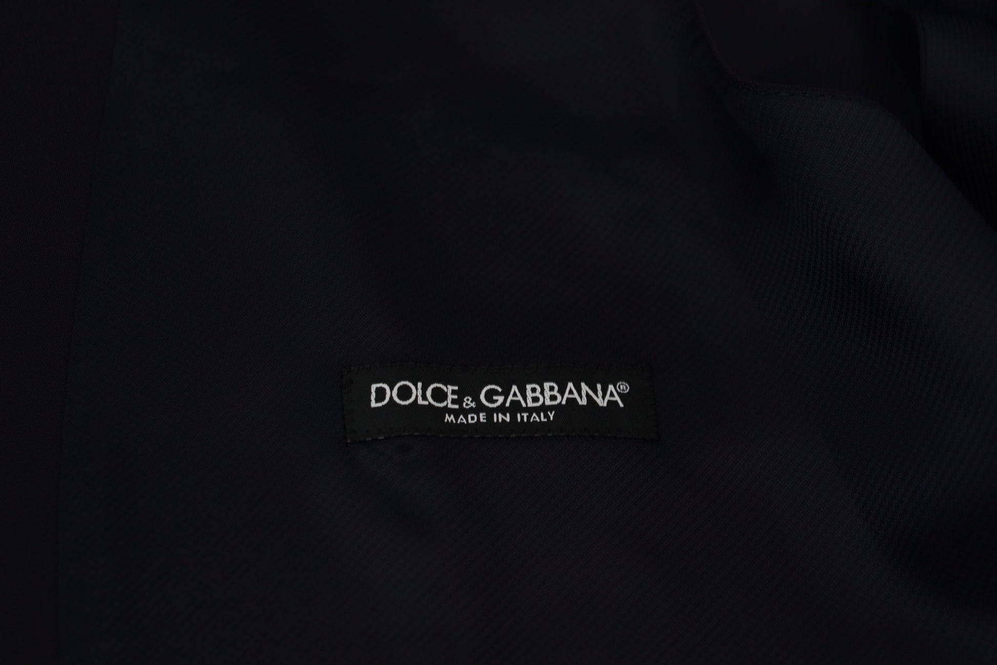 Gilet en Laine Stretch Bleu Foncé Dolce & Gabbana