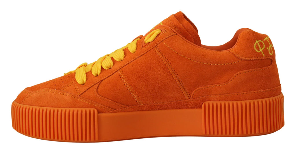 Chaussures Sneakers Dolce & Gabbana en cuir orange P.j. Tucker