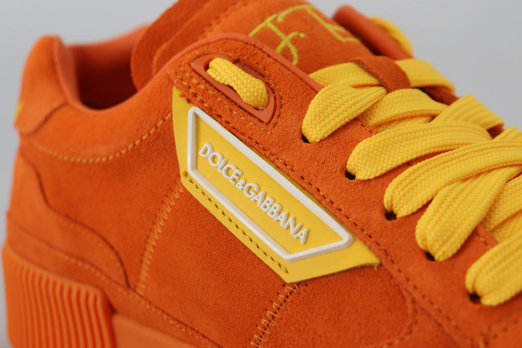 Chaussures Sneakers Dolce & Gabbana en cuir orange P.j. Tucker