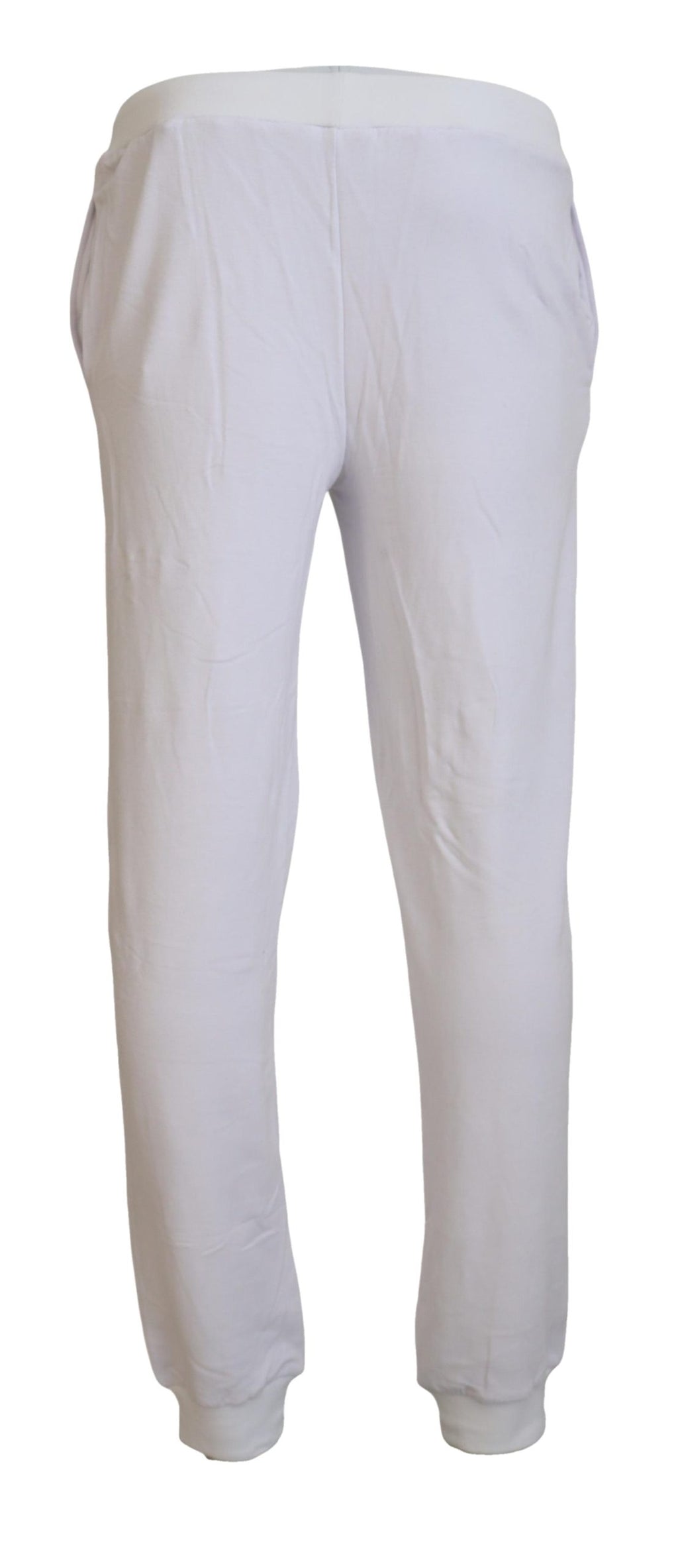 Pantalon de jogging homme en coton blanc à logo John Galliano