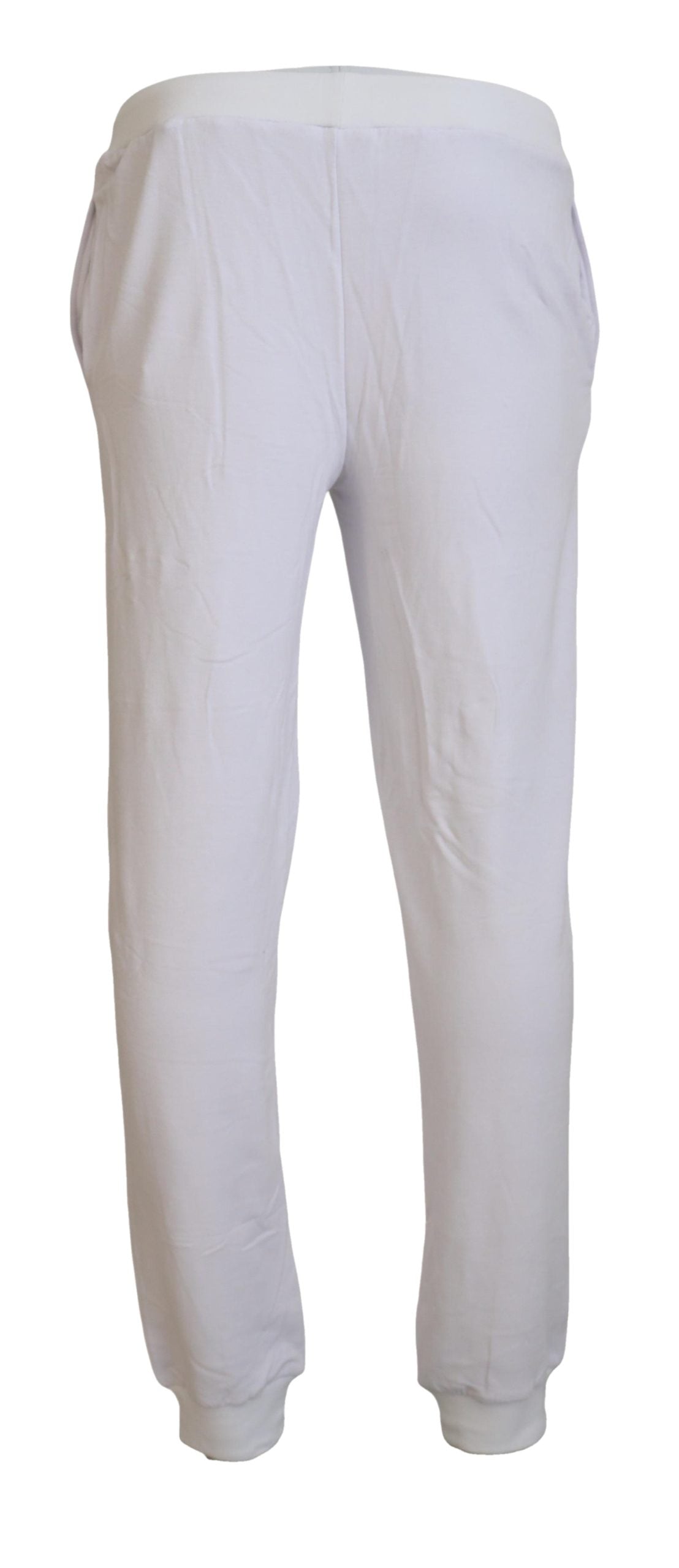 Pantalon de jogging homme en coton blanc à logo John Galliano