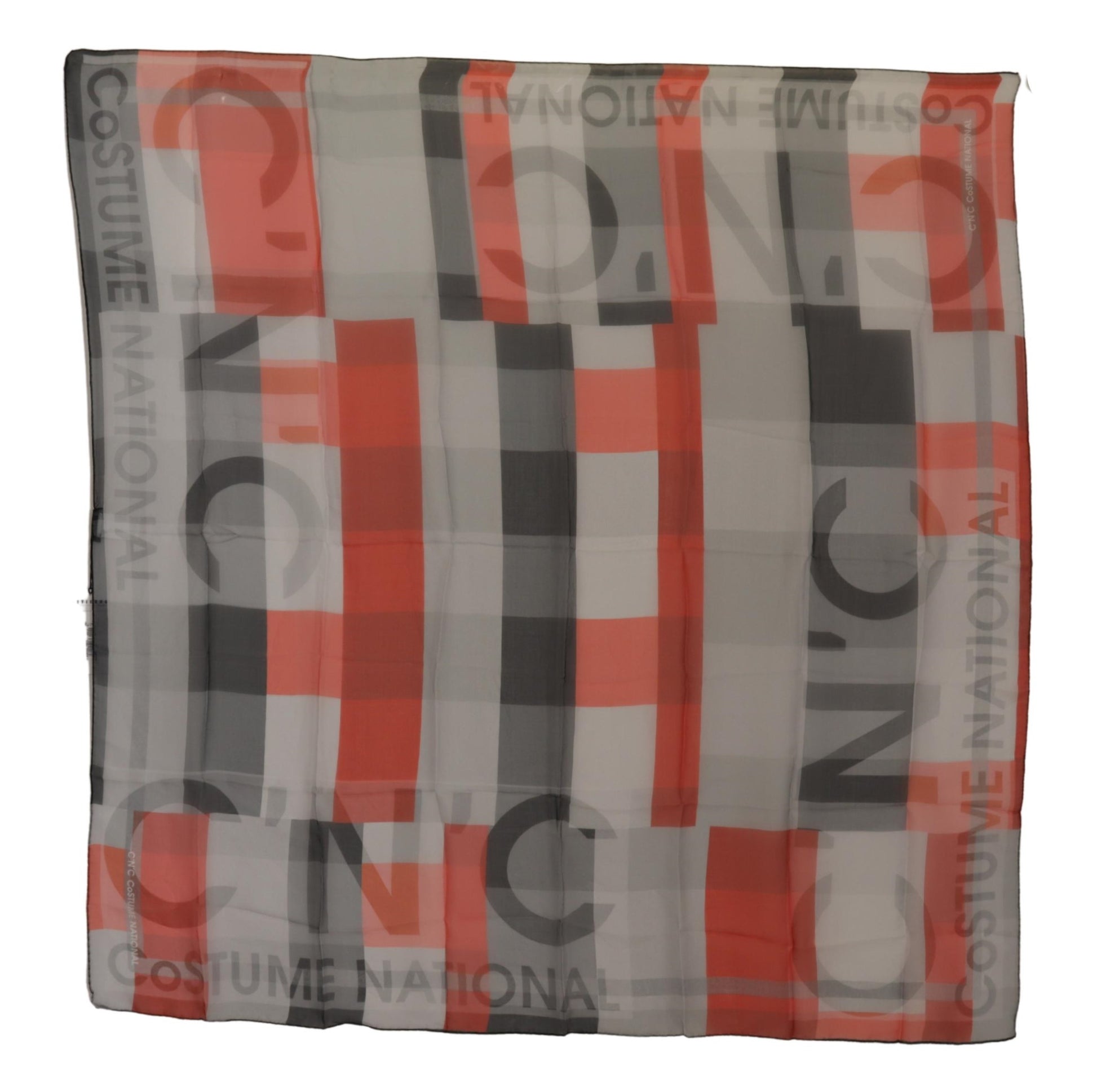 Écharpe/Foulard/Châle Costume National gris et rouge