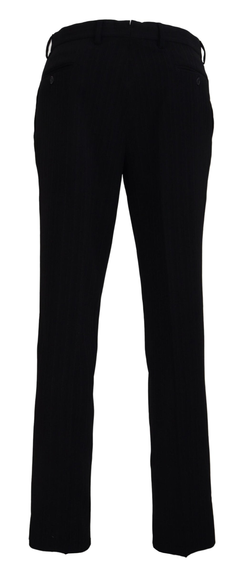 BENCIVENGA Schwarze Herrenhose aus Baumwolle mit gerader Passform