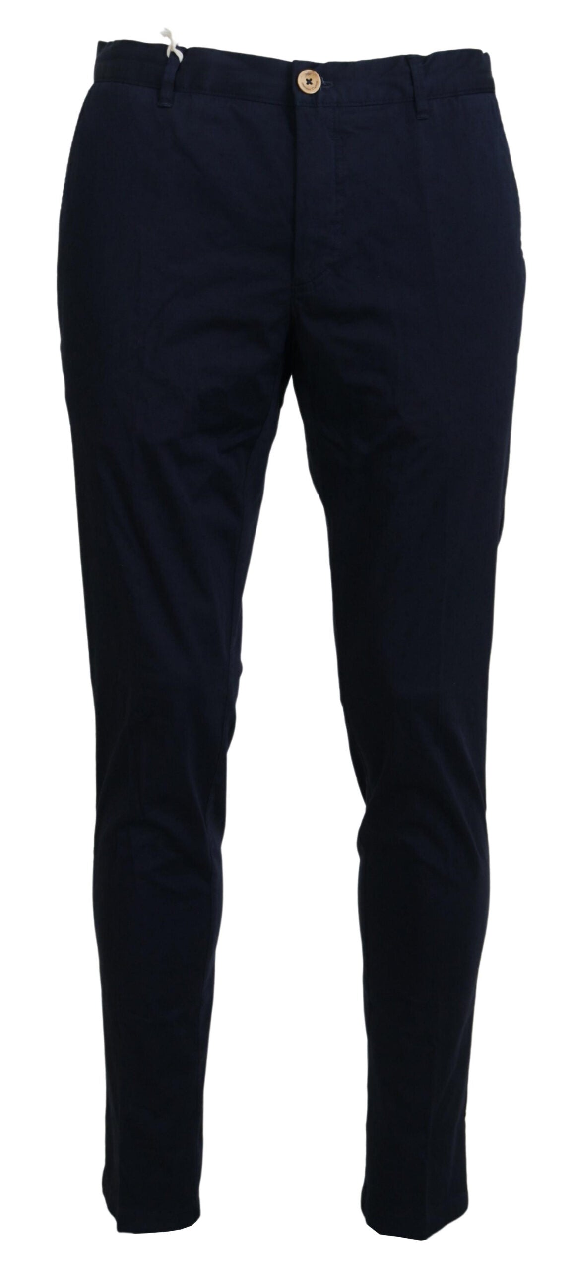 Pantalon skinny homme en coton bleu foncé Domenico Tagliente