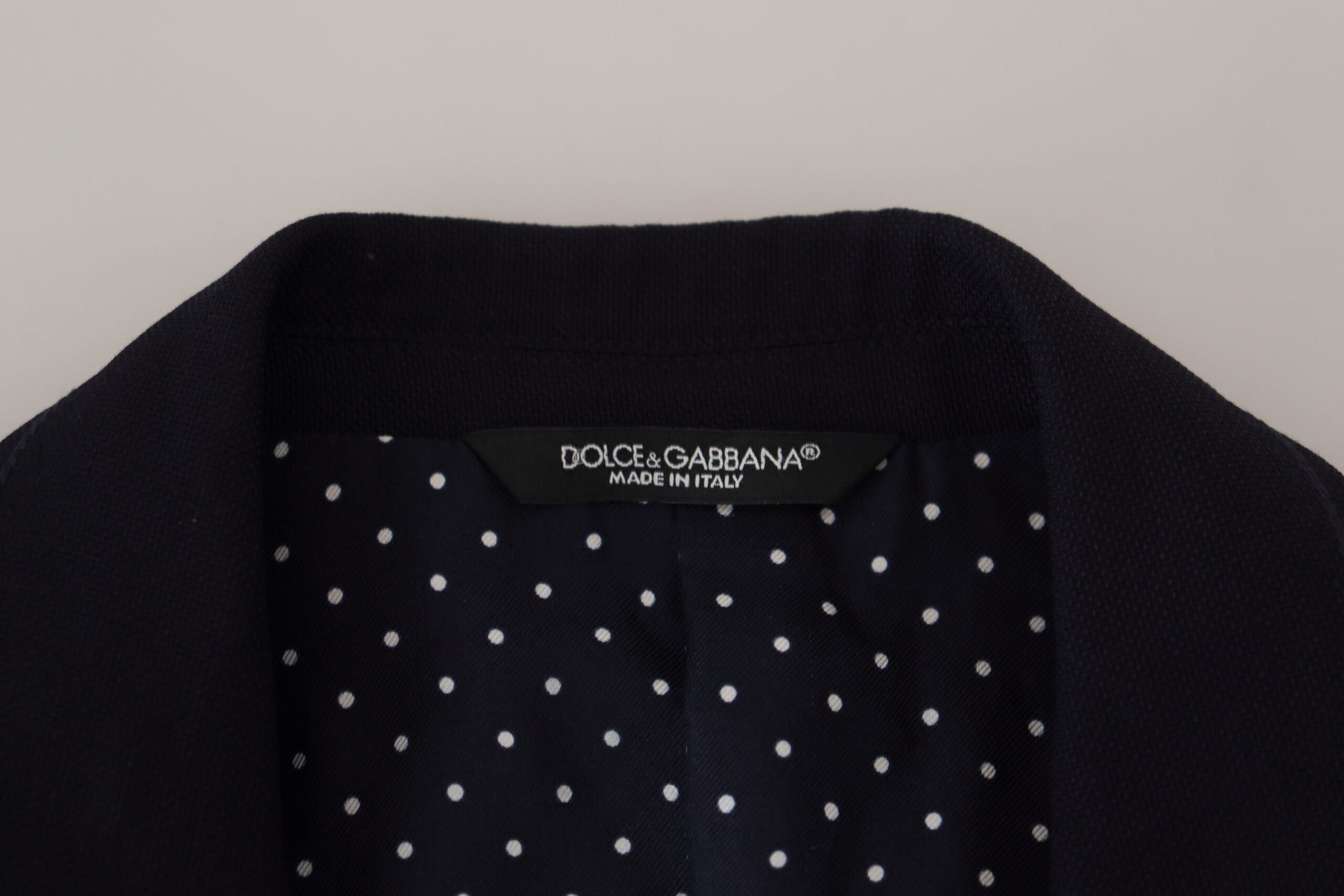 Blazer de costume Dolce & Gabbana Taormina en laine bleue