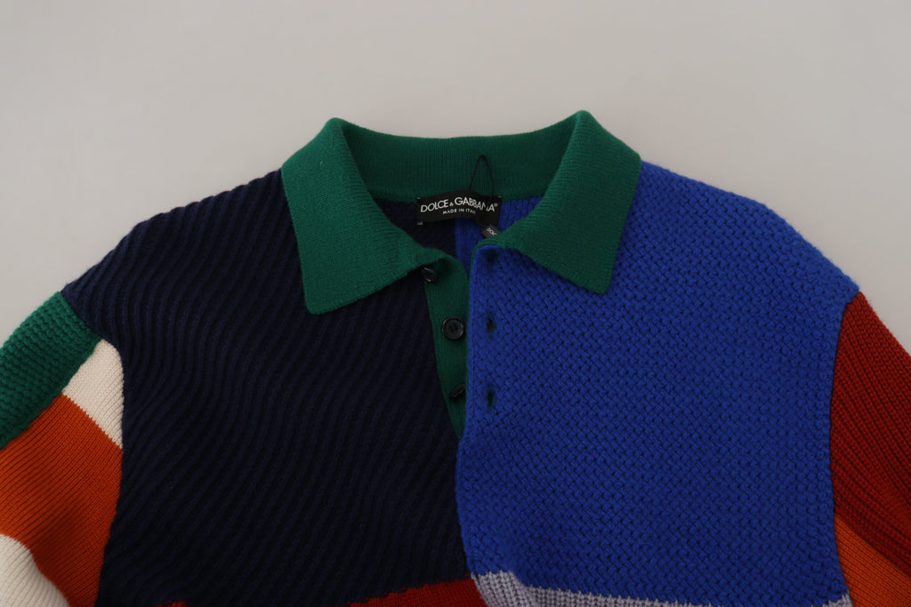 Pull en Laine Rayures Multicolores Dolce & Gabbana
