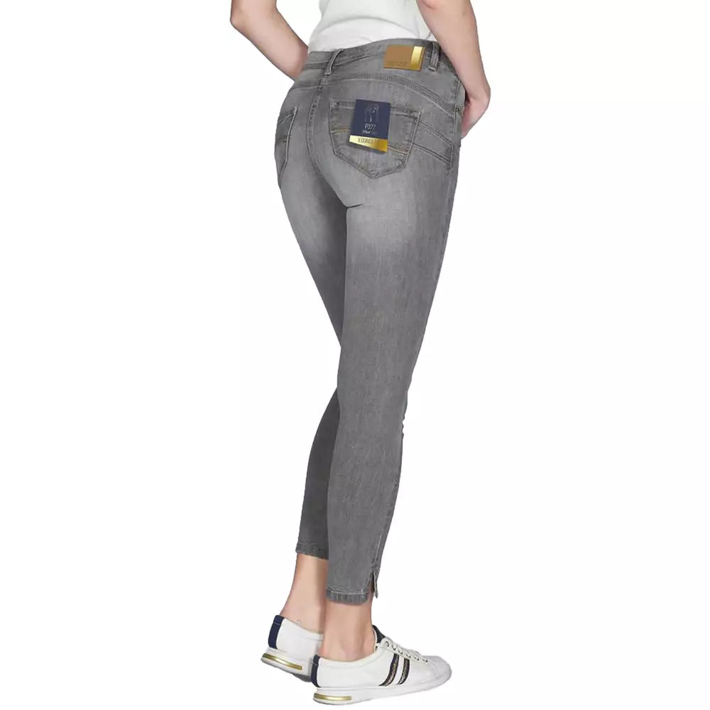 Yes Zee Graue Baumwolljeans für Damen