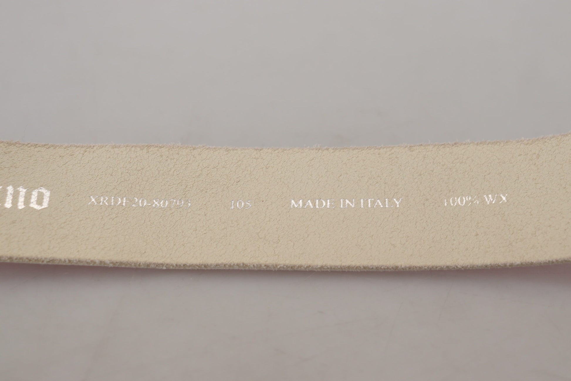 Ceinture en cuir rose à boucle ronde et logo lettre John Galliano