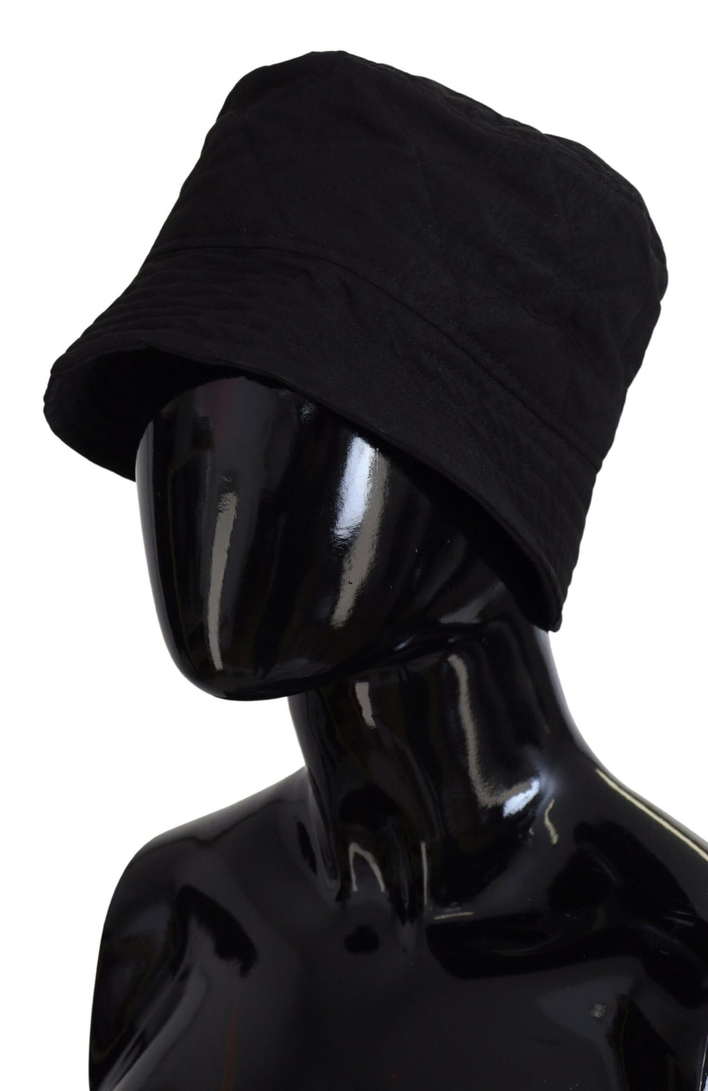 Casquette Bob Femme en Nylon Noir Dolce & Gabbana