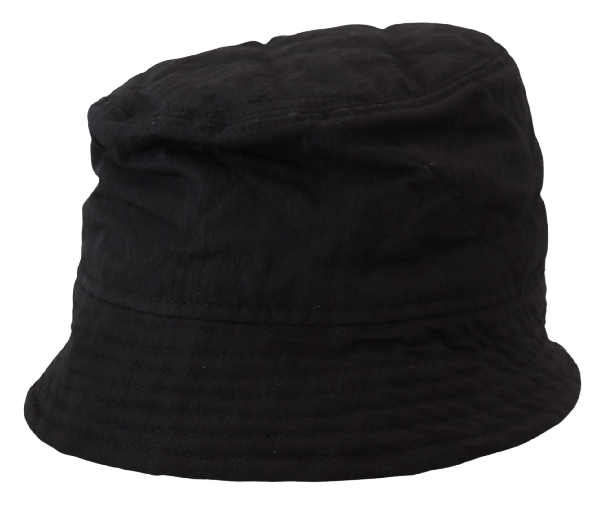 Casquette Bob Femme en Nylon Noir Dolce & Gabbana