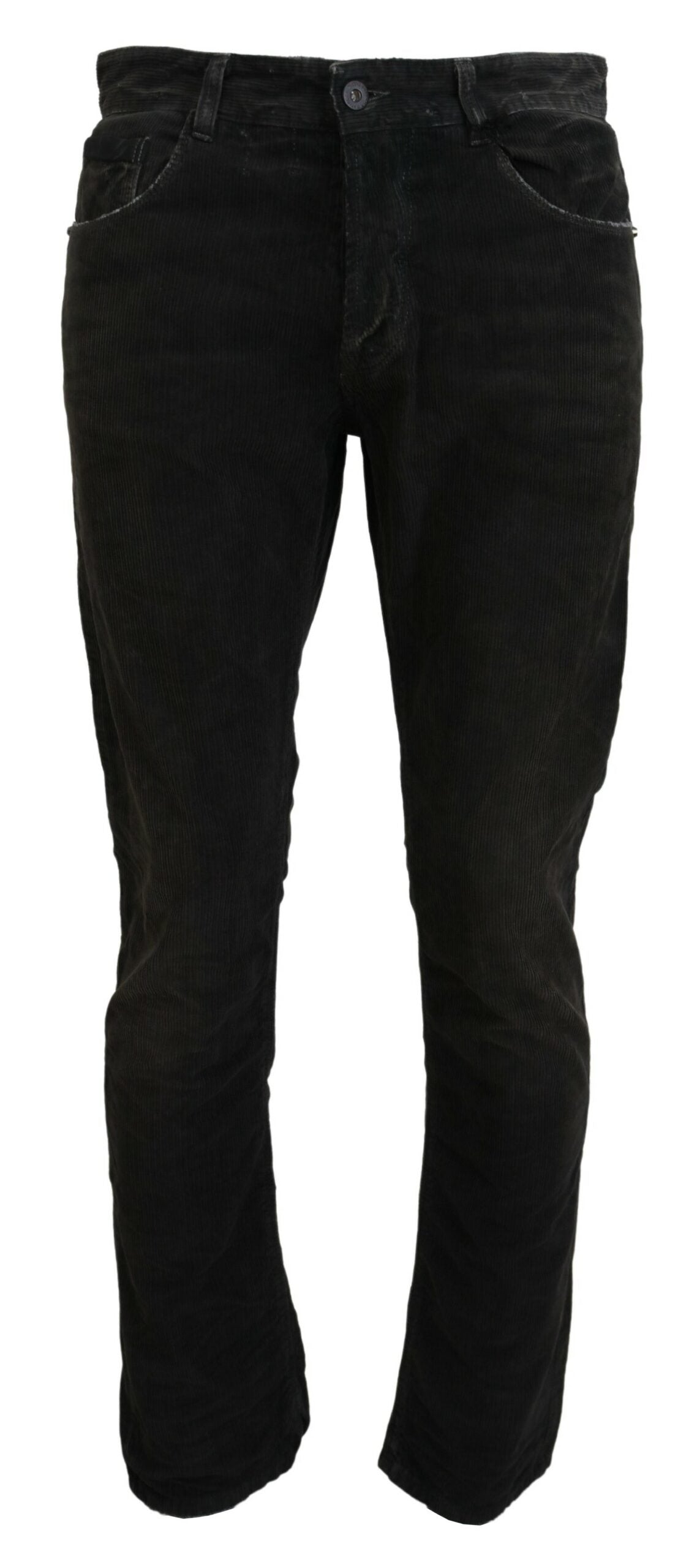 Jeans décontracté homme en velours côtelé de coton gris Costume National