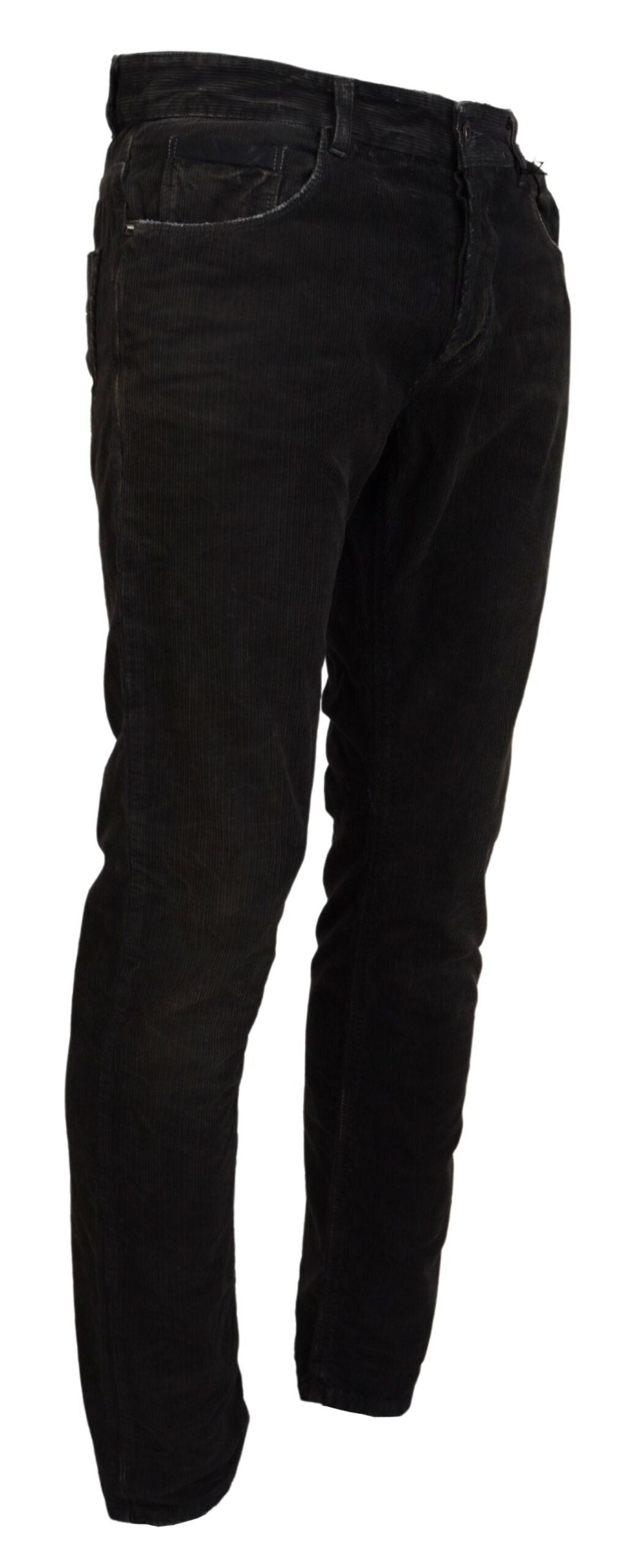 Jeans décontracté homme en velours côtelé de coton gris Costume National