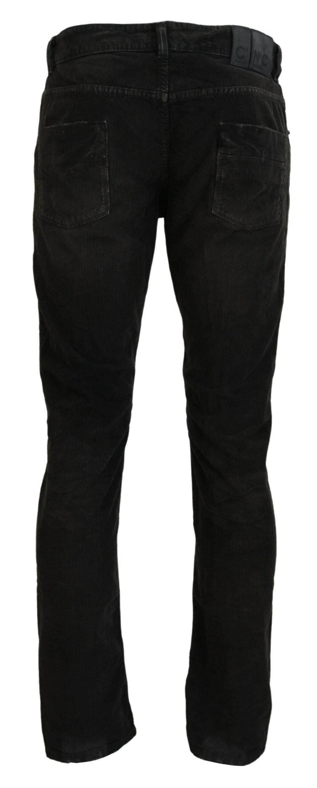 Jeans décontracté homme en velours côtelé de coton gris Costume National