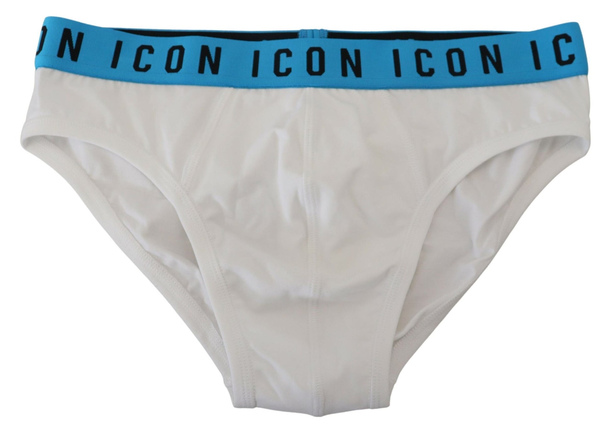 Dsquared² Caleçon Homme Blanc Extensible en Coton avec Logo Icon