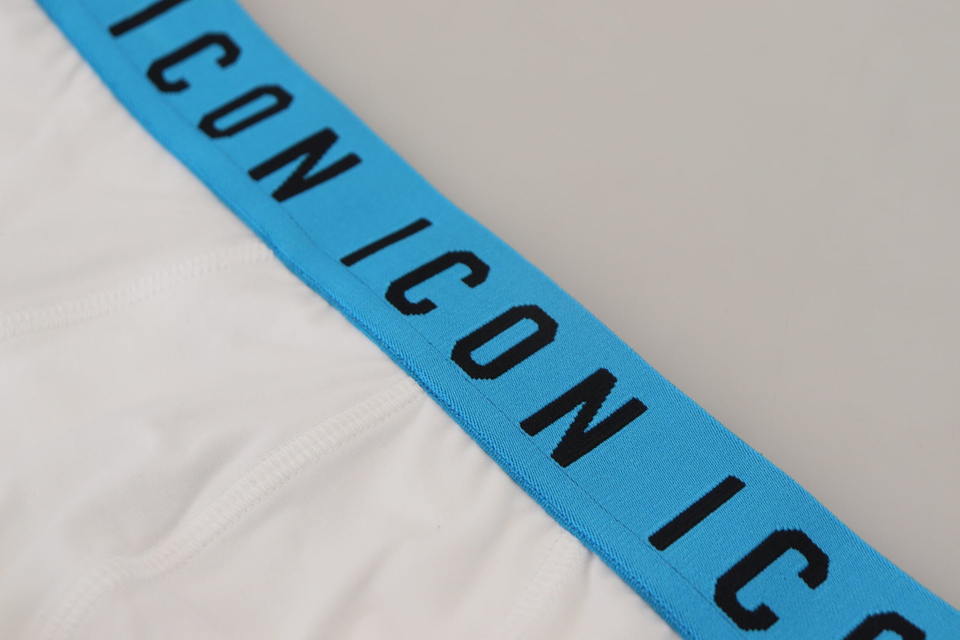 Dsquared² Caleçon Homme Blanc Extensible en Coton avec Logo Icon