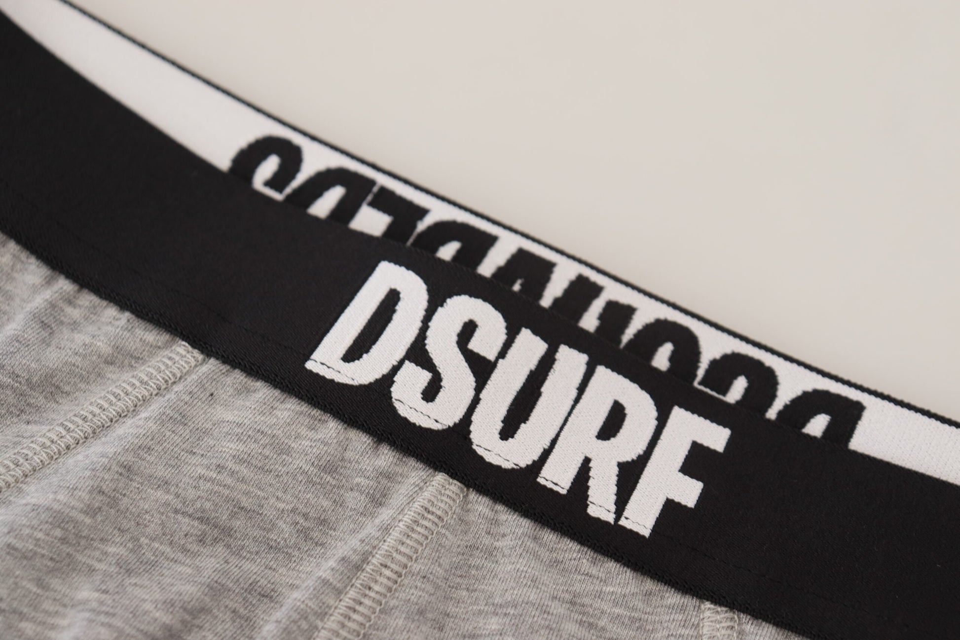 Caleçon Dsquared² DSURF gris en coton stretch pour homme