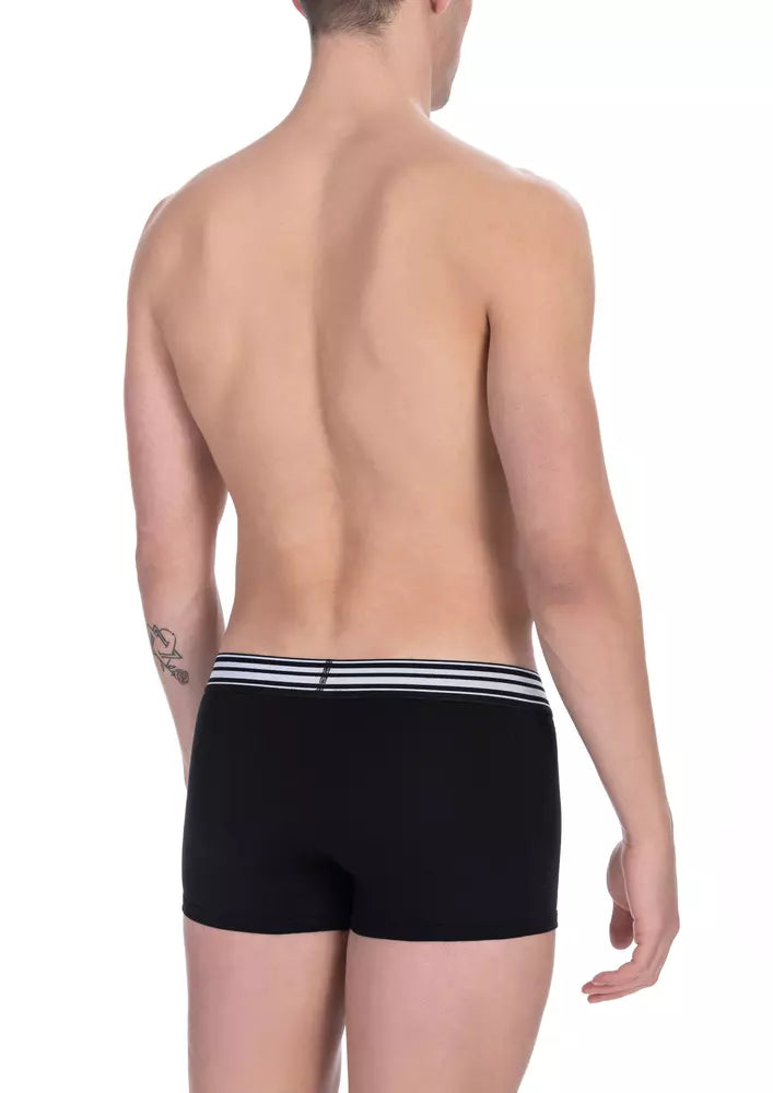 Bikkembergs – Schwarzes Herren-Trunk-Pack aus Baumwolle