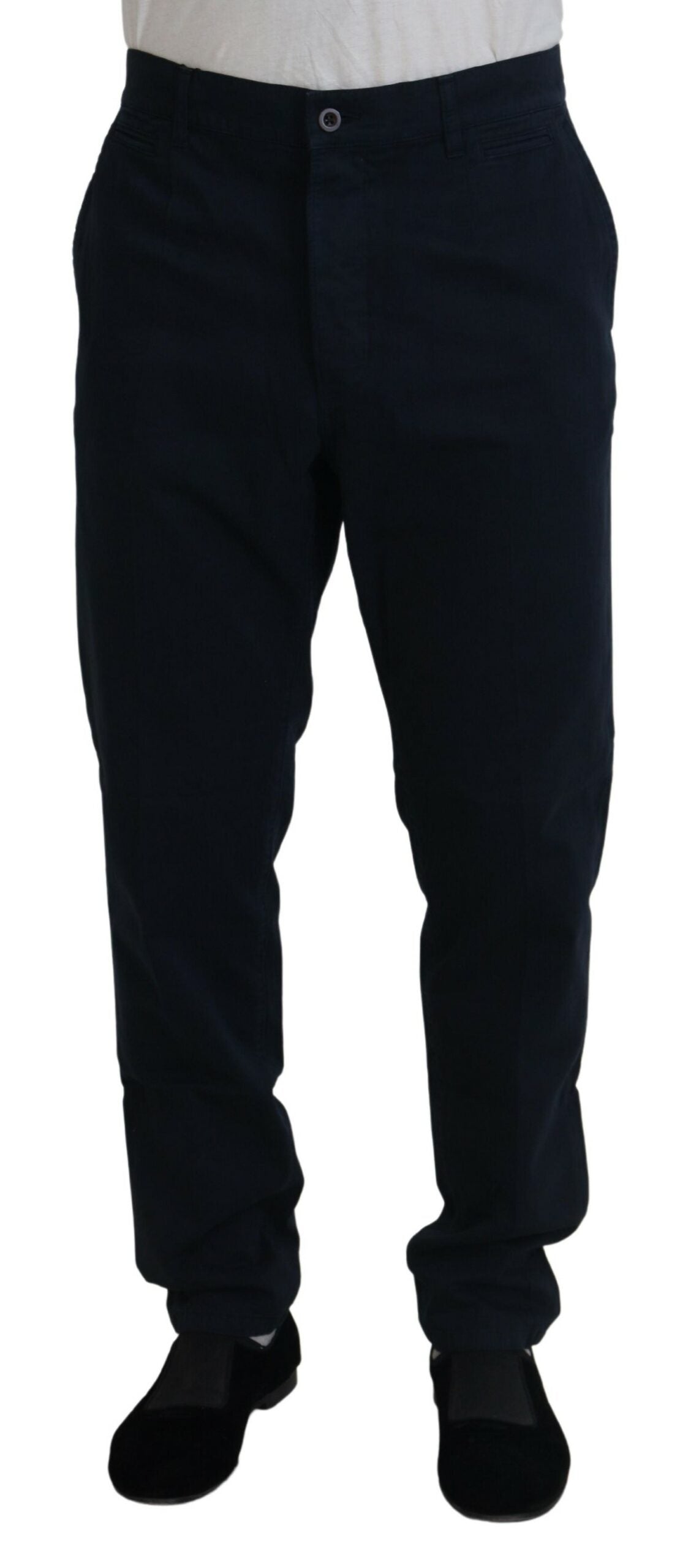 Robe Dolce & Gabbana en coton bleu, pantalon de costume pour homme