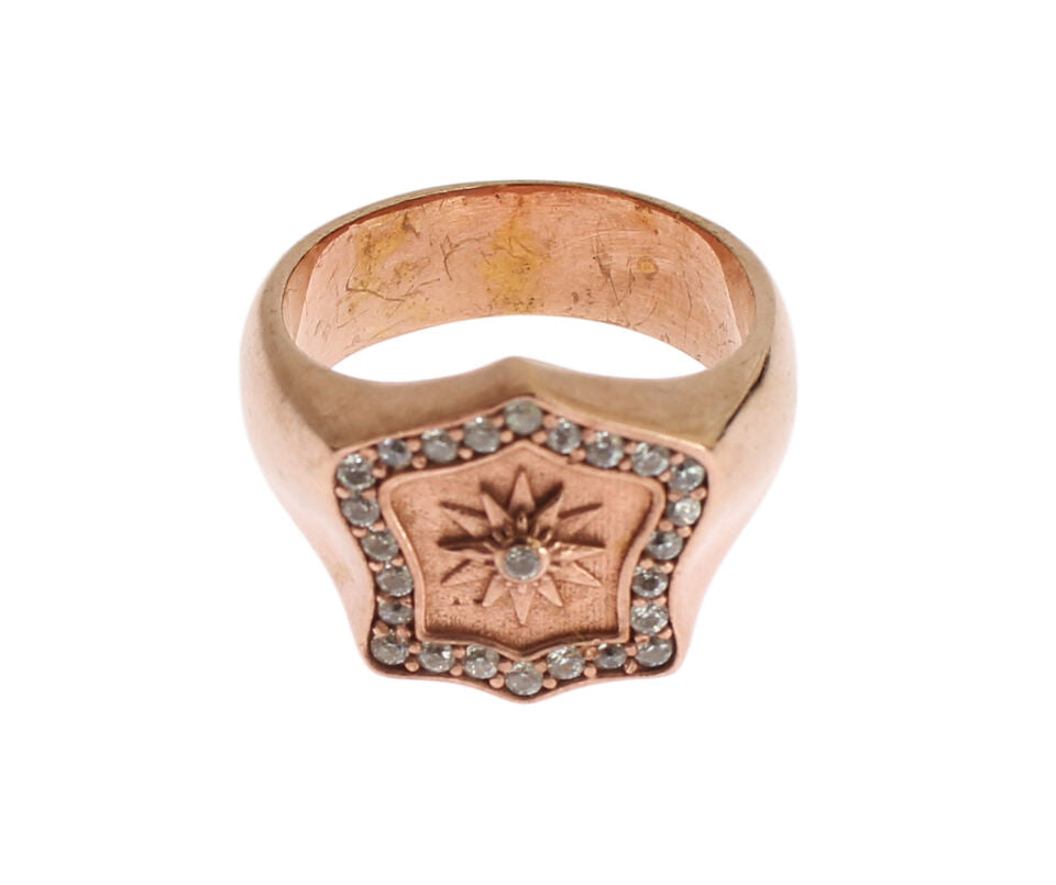 Nialaya Roségold 925 Silber Authentischer klarer Ring