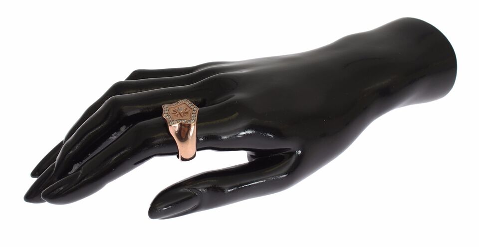 Nialaya Roségold 925 Silber Authentischer klarer Ring