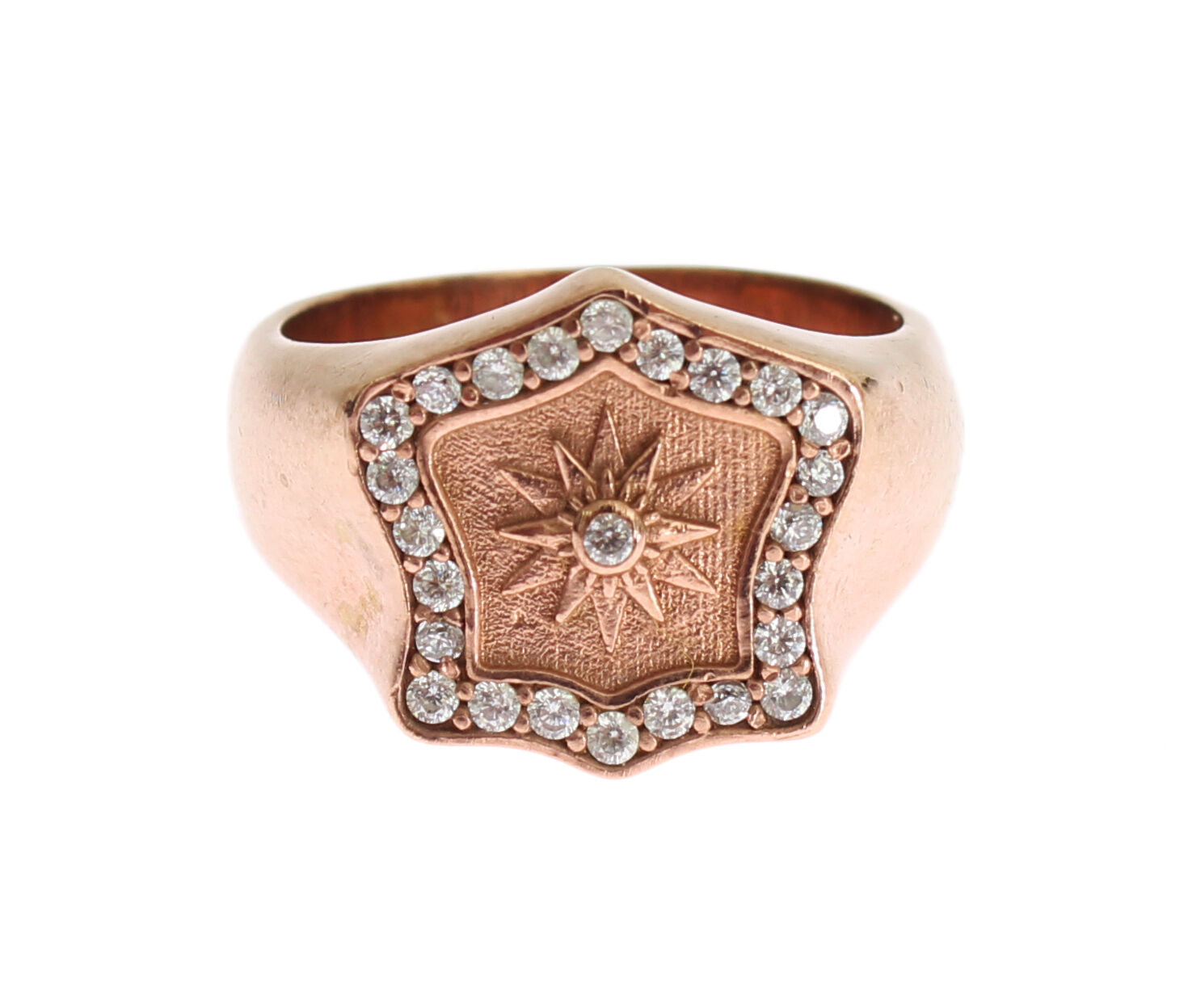 Nialaya Roségold 925 Silber Authentischer klarer Ring
