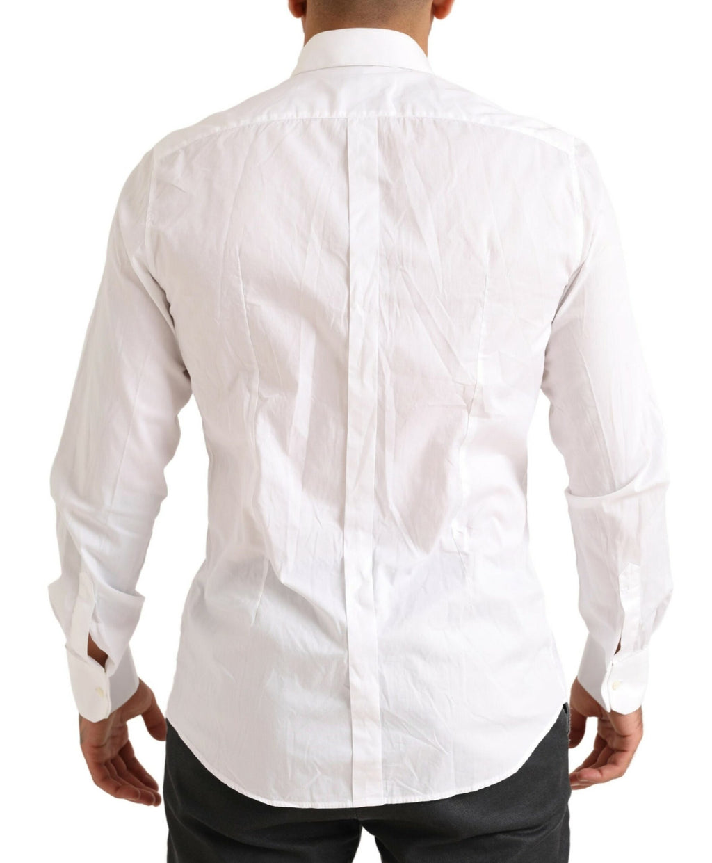 Chemise de Soirée Smoking Dolce & Gabbana GOLD en Coton Blanc