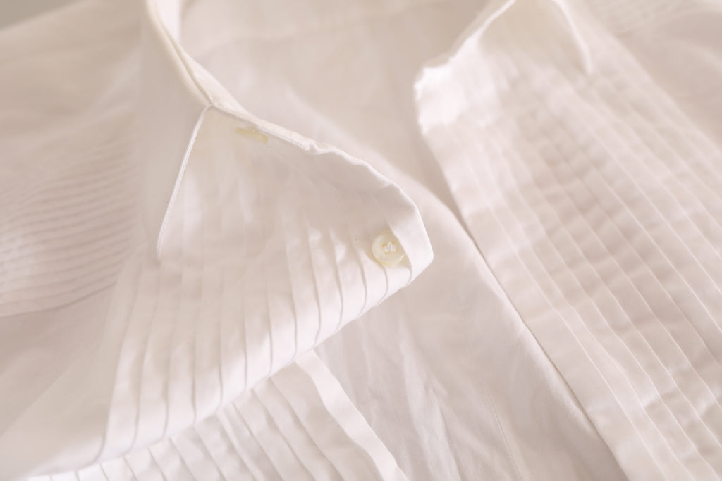 Chemise de Soirée Smoking Dolce & Gabbana GOLD en Coton Blanc