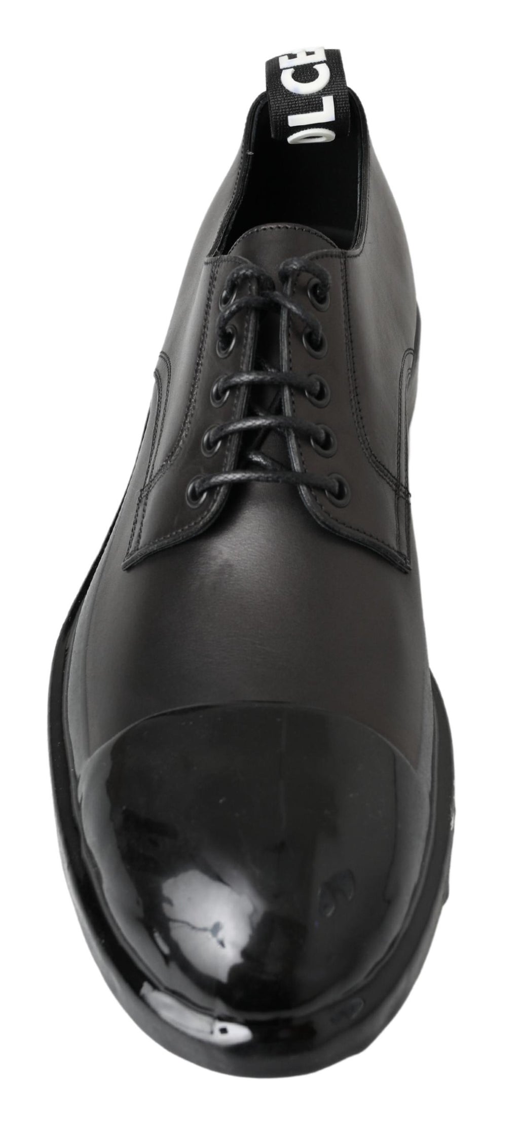 Dolce &amp; Gabbana – Schwarze Derby-Abendschuhe aus Leder