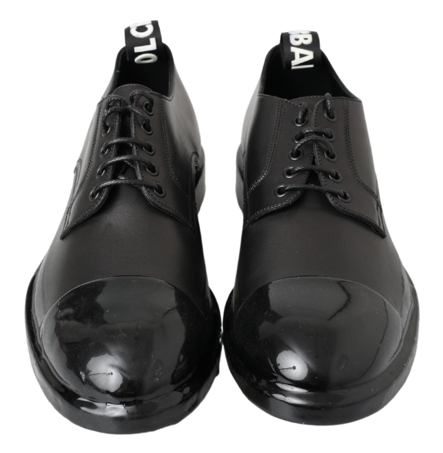Dolce &amp; Gabbana – Schwarze Derby-Abendschuhe aus Leder