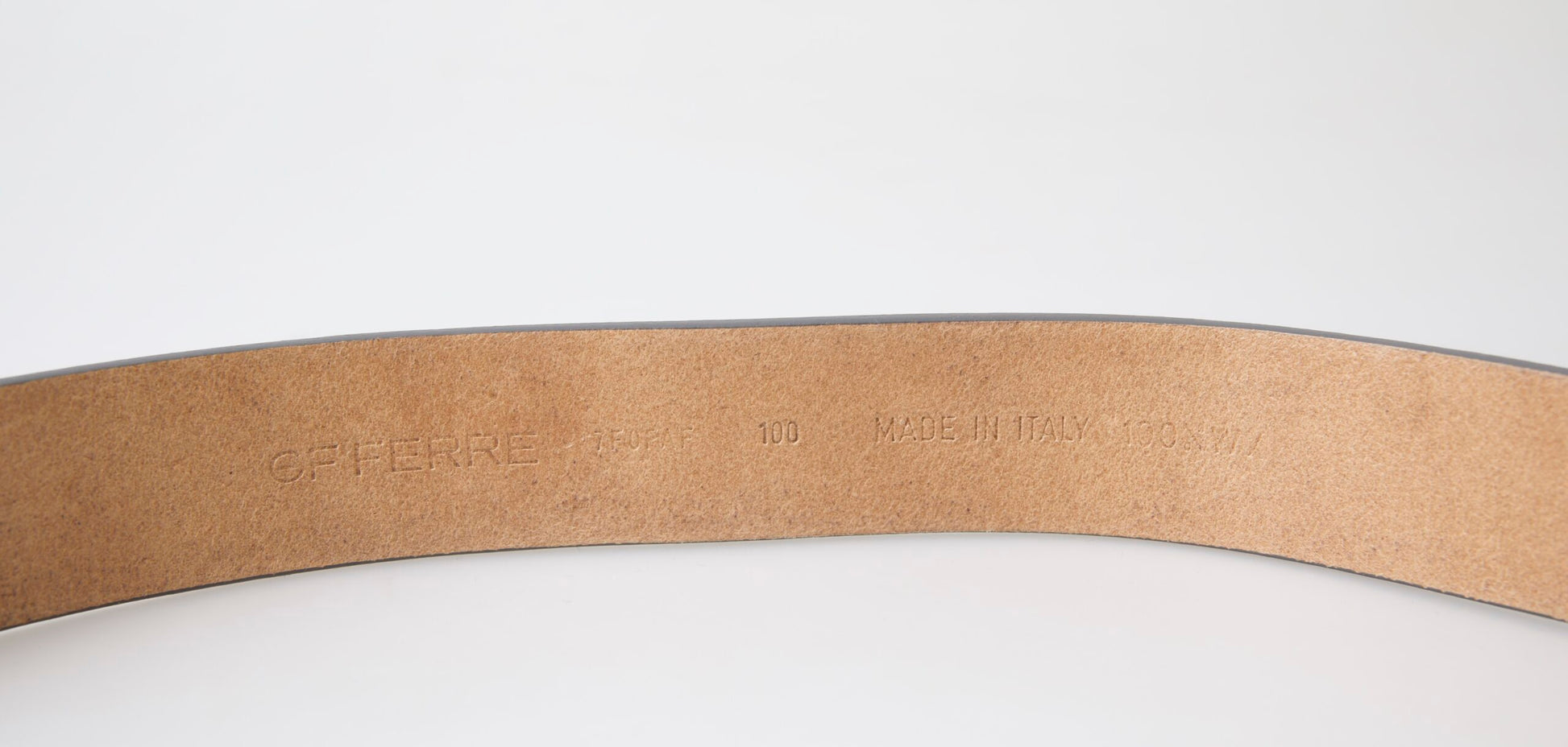 Ceinture de taille GF Ferre en cuir marron avec boucle logo
