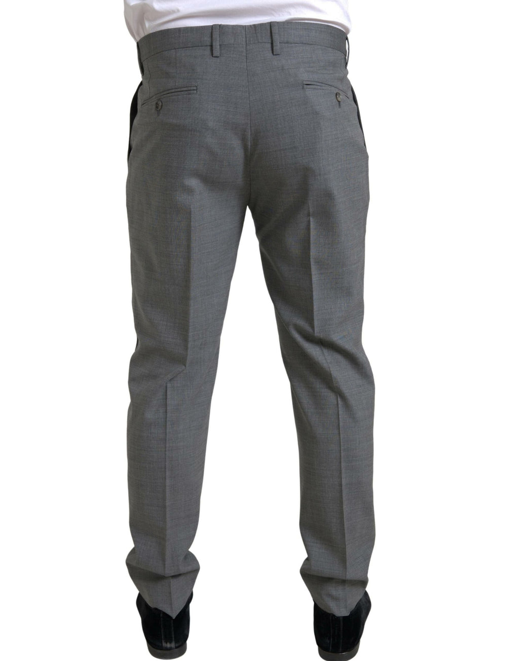 Pantalon de costume skinny pour homme Dolce & Gabbana en laine grise